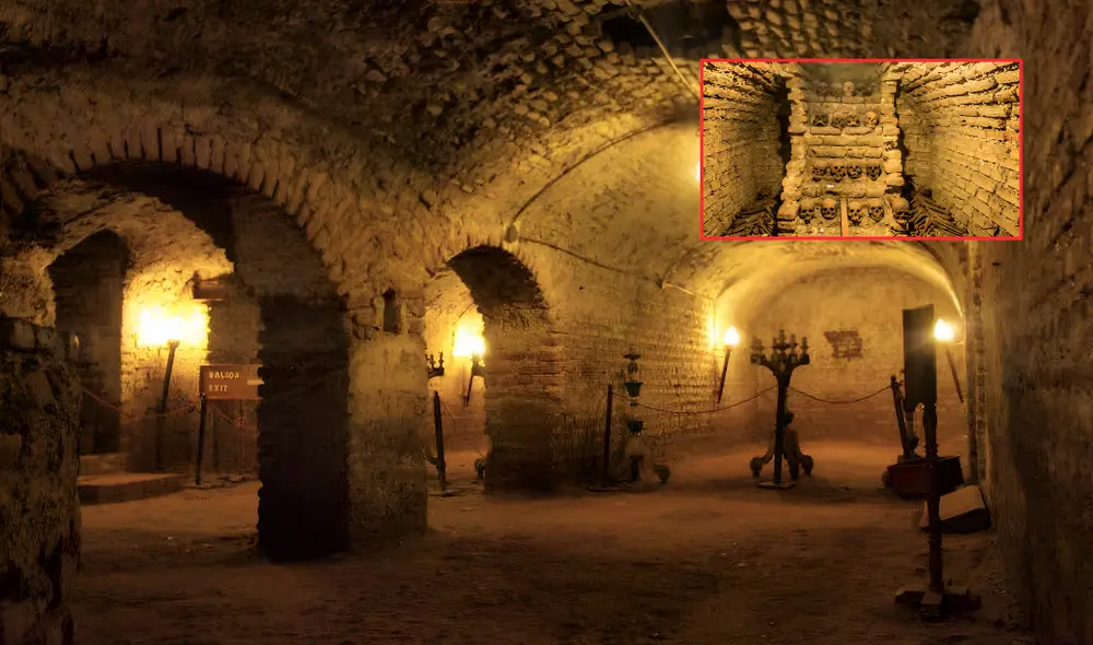 Las catacumbas del Museo Convento San Francisco constituyen el cementerio subterráneo más visitado en la ciudad de Lima. Foto: composición LR/La Tercera Las catacumbas del Museo Convento San Francisco constituyen el cementerio subterráneo más visitado en la ciudad de Lima. Foto: composición LR/La Tercera