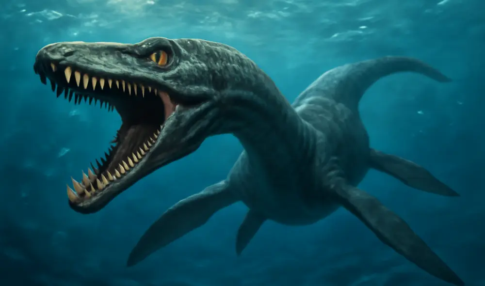 Un equipo de paleontólogos de la Universidad Marshall ha descubierto una nueva especie en Columbia Británica. Foto: DALL-E