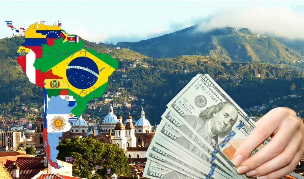 Ecuador es una de las pocas naciones que han adoptado el dólar estadounidense como su principal moneda oficial. Foto: composición LR/AhaSlides/Gestión/The Independent