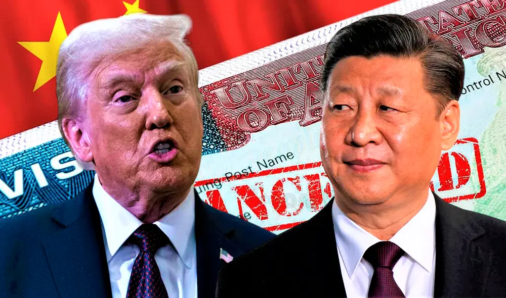 Donald Trump anunció que eliminará permisos para estudiantes chinos. Foto: Composición LR. Donald Trump anunció que eliminará permisos para estudiantes chinos. Foto: Composición LR.