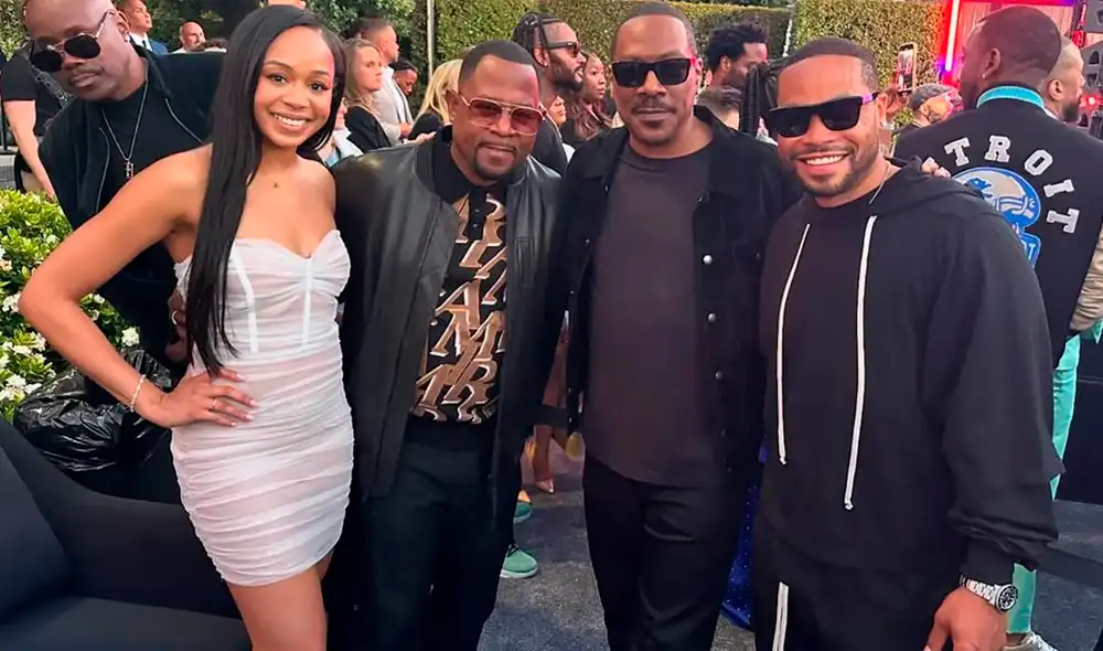 Eddie Murphy reveló en The Jennifer Hudson Show que Eric y Jasmin se casaron en secreto. Eddie Murphy reveló en The Jennifer Hudson Show que Eric y Jasmin se casaron en secreto.