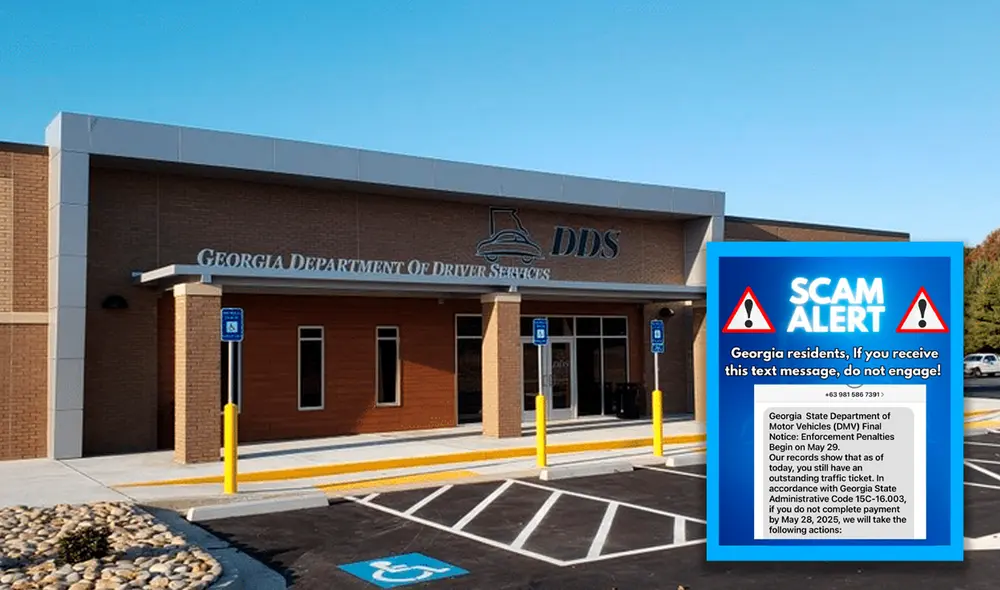 DDS advierte a los residentes de Georgia sobre un nuevo método de estafa.