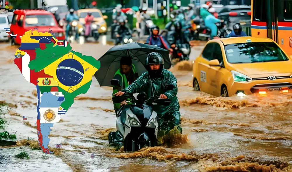 Este país cuenta con la mayor cantidad de lluvias anuales del planeta, un fenómeno que moldea su geografía, impulsa su agricultura y sostiene una de las biodiversidades más ricas del mundo. Foto: composición LR//PNGEgg