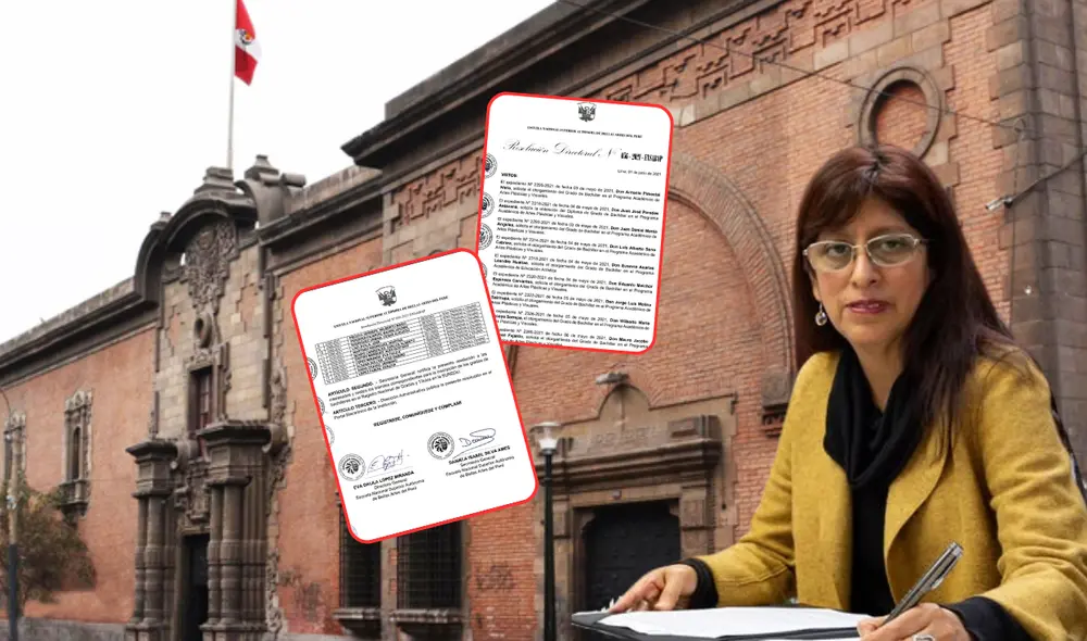 Eva Dalila López Miranda firmó resolución que le otorga su propio grado académico. Foto: Composición LR/ Gob.pe/ escueladebellasartesperu Eva Dalila López Miranda firmó resolución que le otorga su propio grado académico. Foto: Composición LR/ Gob.pe/ escueladebellasartesperu
