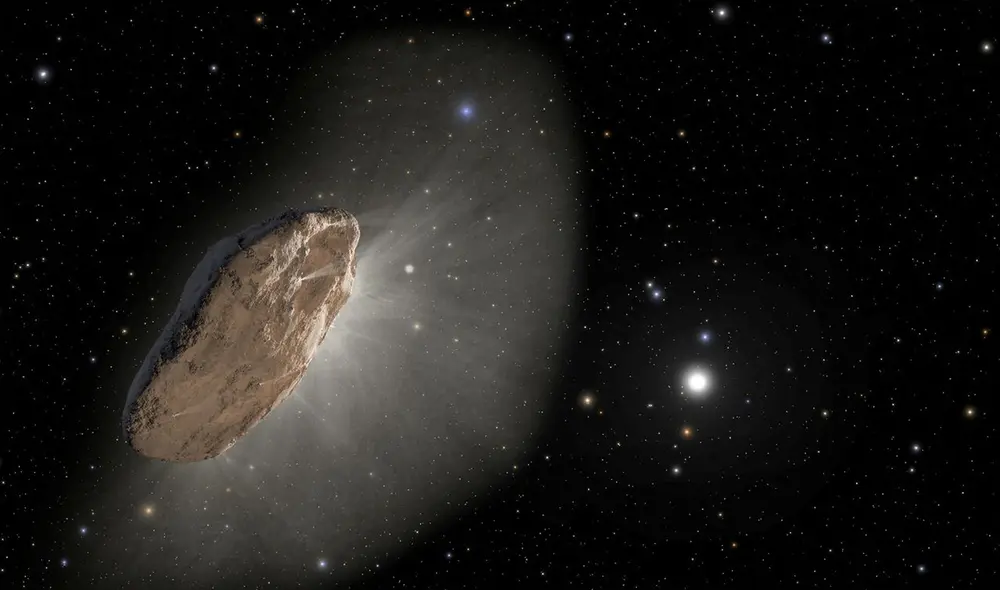 Oumuamua es un objetos interestelar descubierto en 2017. Foto: NASA/ESA Oumuamua es un objetos interestelar descubierto en 2017. Foto: NASA/ESA
