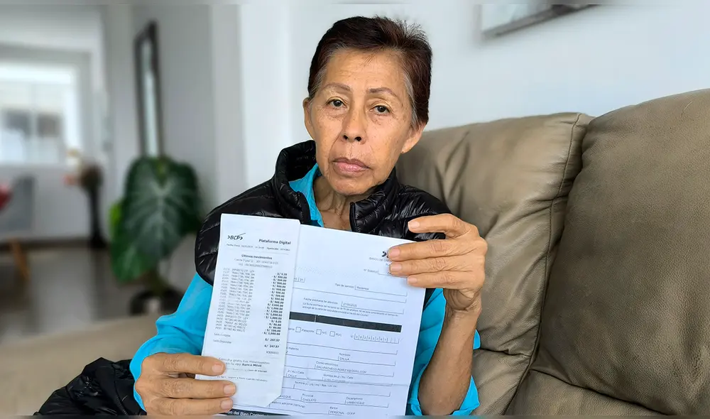 La mujer denunció a su exyerno y a su amigo por robarle más de 5 mil soles. Foto: Emmanuel Moreno, La República La mujer denunció a su exyerno y a su amigo por robarle más de 5 mil soles. Foto: Emmanuel Moreno, La República