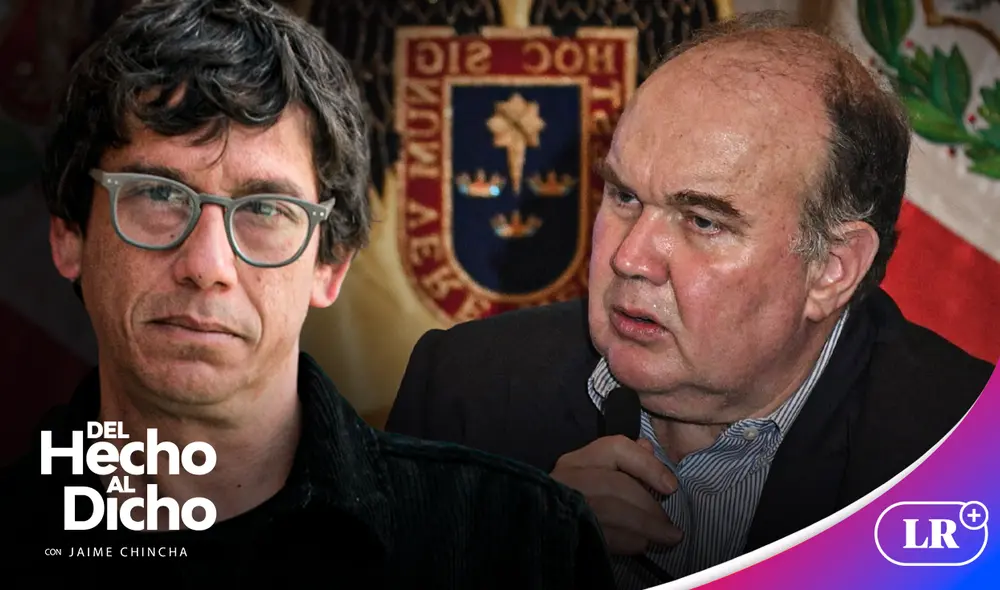 Jaime Chincha critica al alcalde de Lima, López Aliaga. Foto: composición LR Jaime Chincha critica al alcalde de Lima, López Aliaga. Foto: composición LR