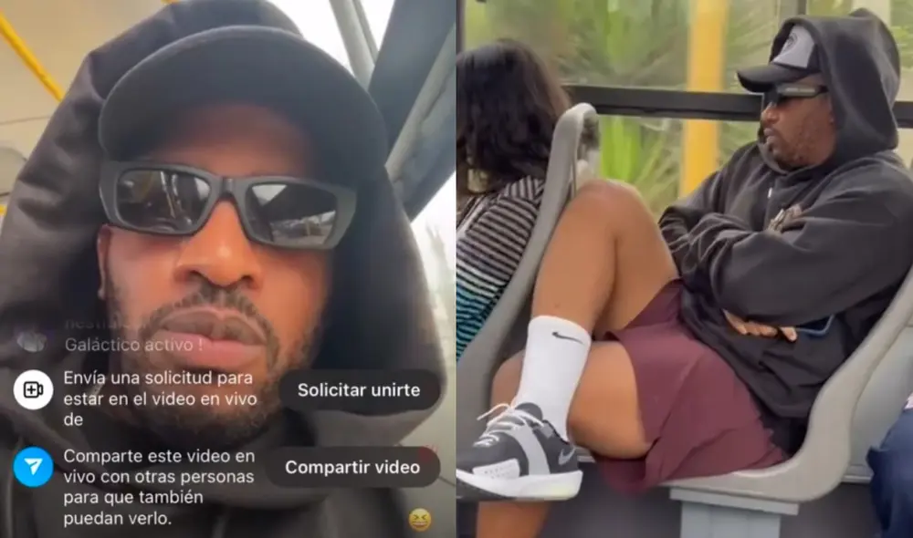 Jefferson Farfán sorprendió al transmitir en directo mientras viajaba en un bus lleno de pasajeros. Foto: Composición LR/difusión Jefferson Farfán sorprendió al transmitir en directo mientras viajaba en un bus lleno de pasajeros. Foto: Composición LR/difusión