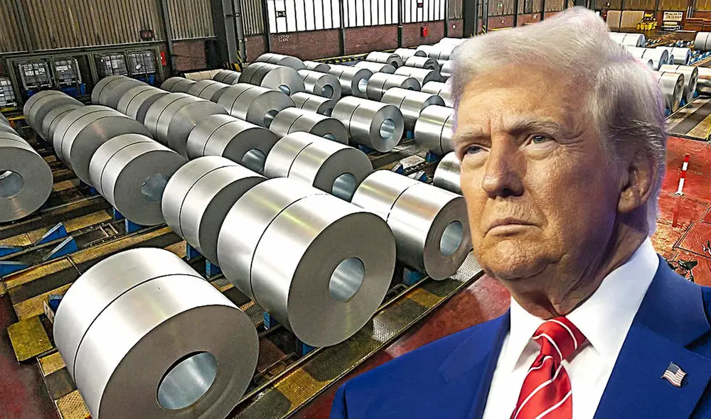 La Casa Blanca adelantó que Trump estaría anunciando la suba al acero la próxima semana. Foto: Composición LR.