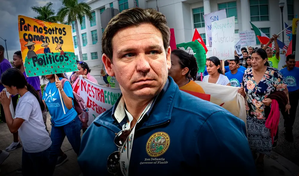 Ron DeSantis firmó una ley para la protección de inmigrantes en Florida.