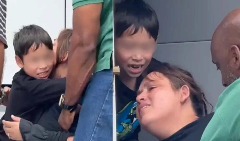 La inmigrante Érika Quiroz fue consolada por su hijo tras ser arrestada por ICE. La inmigrante Érika Quiroz fue consolada por su hijo tras ser arrestada por ICE.