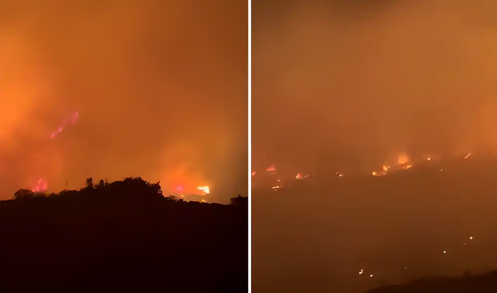 Fuerte incendio forestal afecta el condado de San Diego.