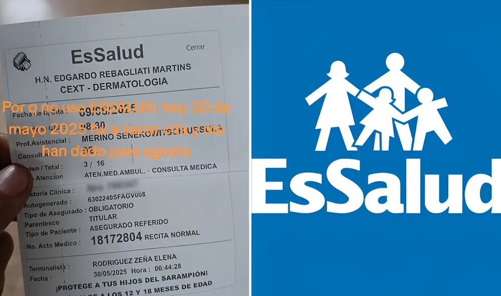 Sistema colapsado y escasez de especialistas agravarían problemas en EsSalud. Foto: composición LR/ TikTok