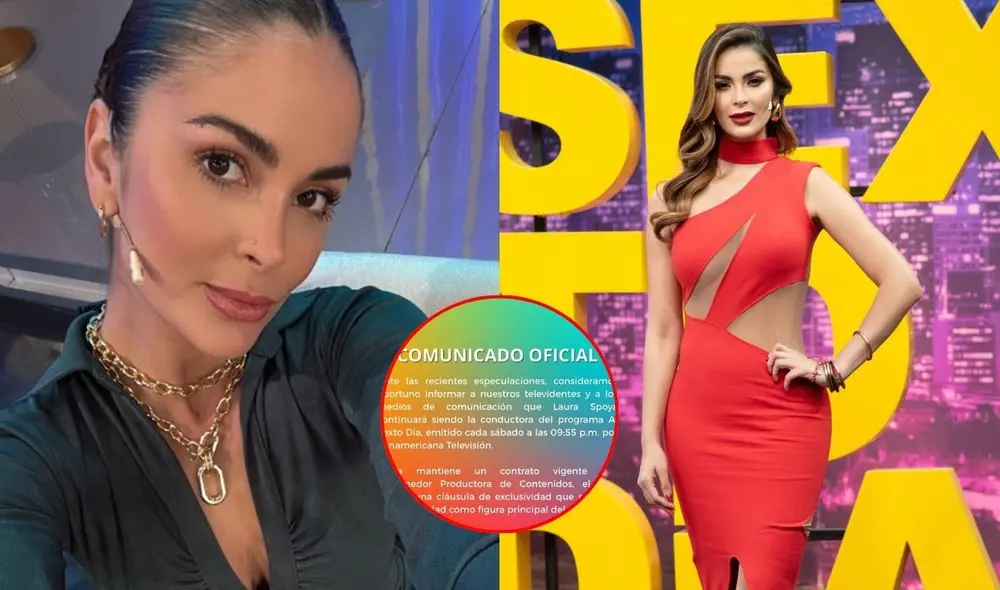 Laura Spoya compartió comunicado oficial tras rumores de su renuncia a 'Al sexto día'. Foto: Composición LR/difusión