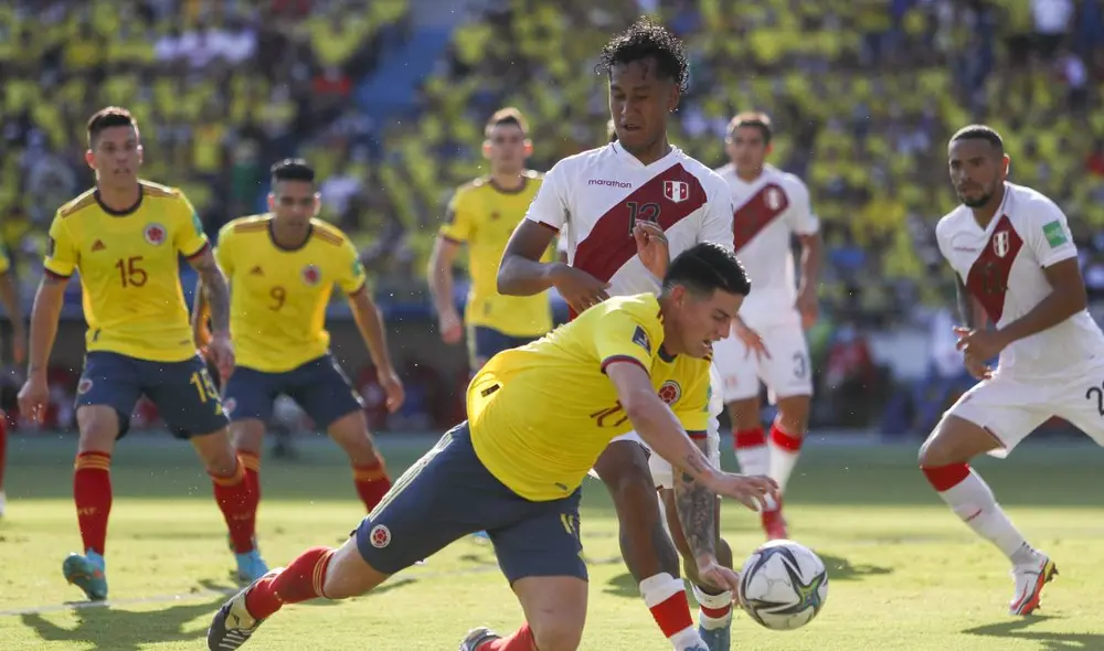 Colombia recibirá a Perú en el Metropolitano de Barranquilla por las Eliminatorias. Foto: AFP Colombia recibirá a Perú en el Metropolitano de Barranquilla por las Eliminatorias. Foto: AFP