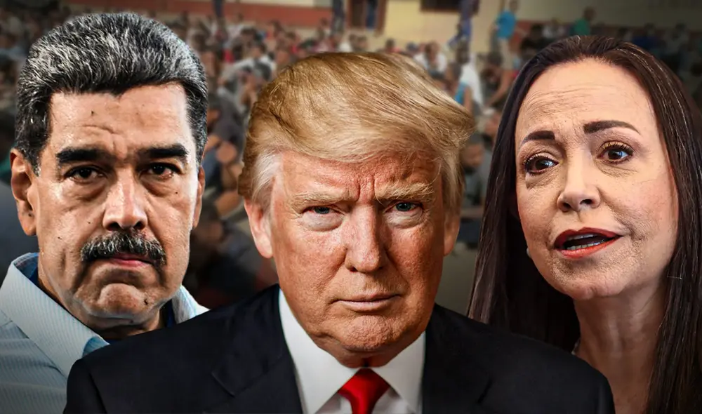 María Corina Machado acusó a Maduro de dirigir al Tren de Aragua y al Cartel de los Soles. Foto: composición LR