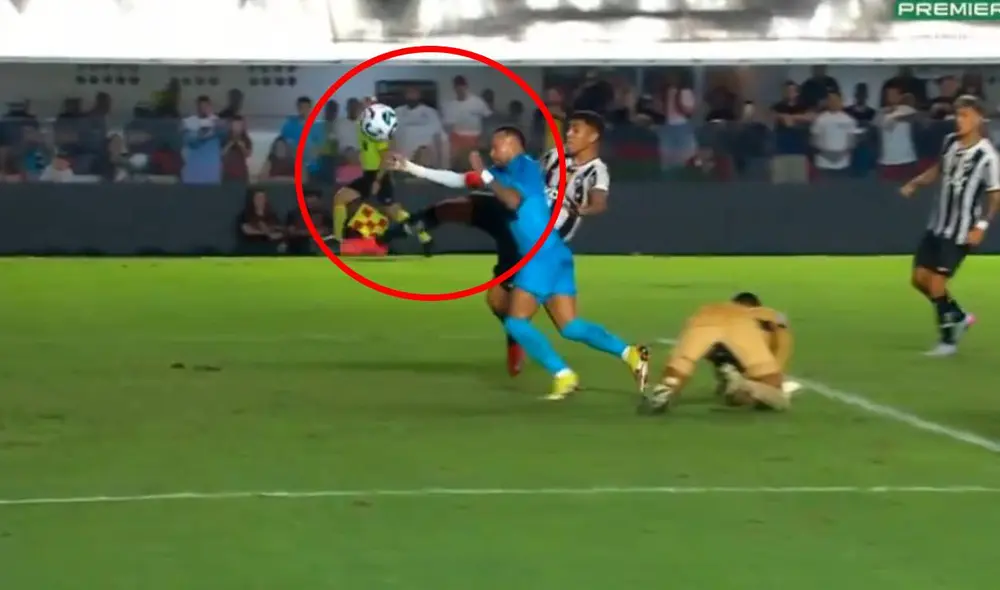 Neymar fue titular en la derrota de Santos ante Botafogo por el Brasileirao. Foto: captura/Premiere