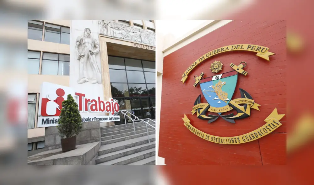 MTPE ofrece 12 vacantes CAS (S2.300 a S10.000). La Marina de Guerra tiene 134 puestos disponibles.