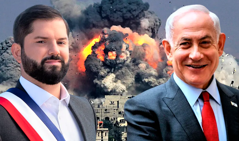 Boric condenó el "terrorismo" del grupo palestino Hamás y anunció acciones contra Israel. Foto: Composición LR.