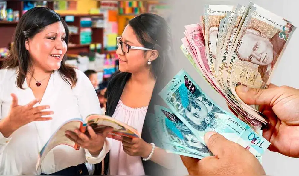Los docentes peruanos recibirán el Bono Escolaridad de S/400 según las horas trabajadas. Foto: composición LR/Andina