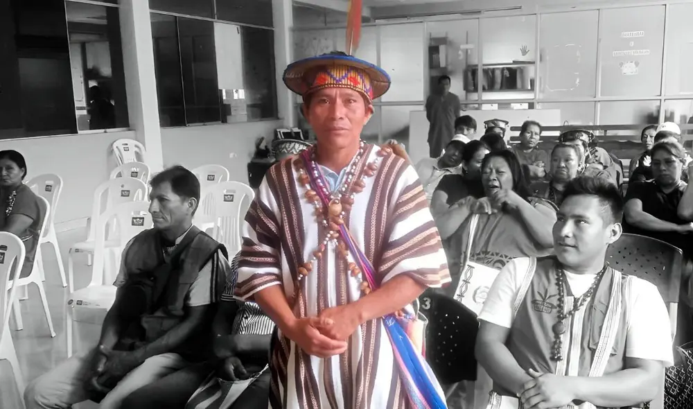 El líder yanesha lucha por los derechos de su pueblo. Foto: Difusión El líder yanesha lucha por los derechos de su pueblo. Foto: Difusión