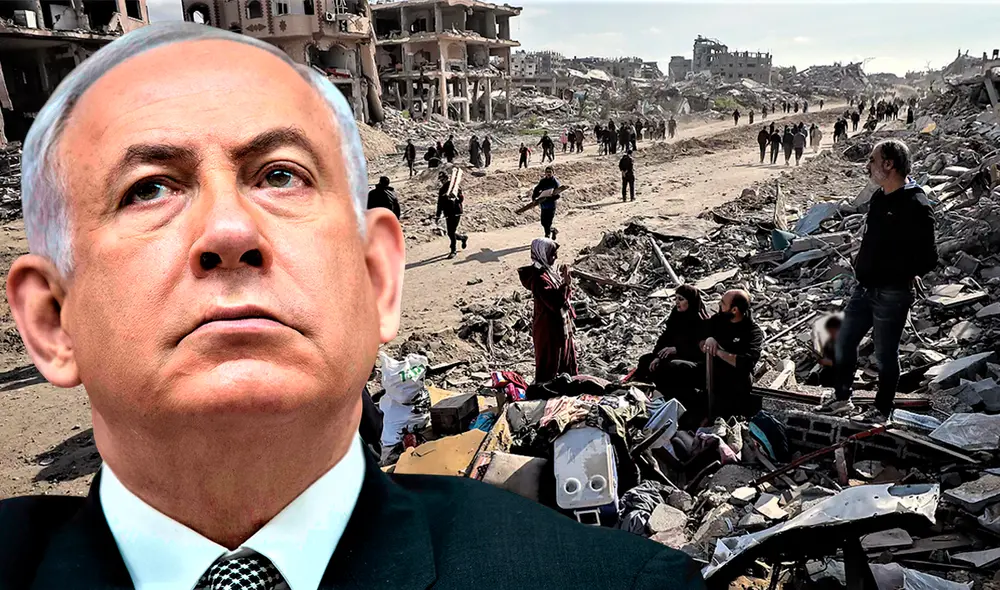 El ejército de Israel ordenó evacuar en Jan Yunis, localidad ubicada al sur de Gaza. Foto: Composición LR.