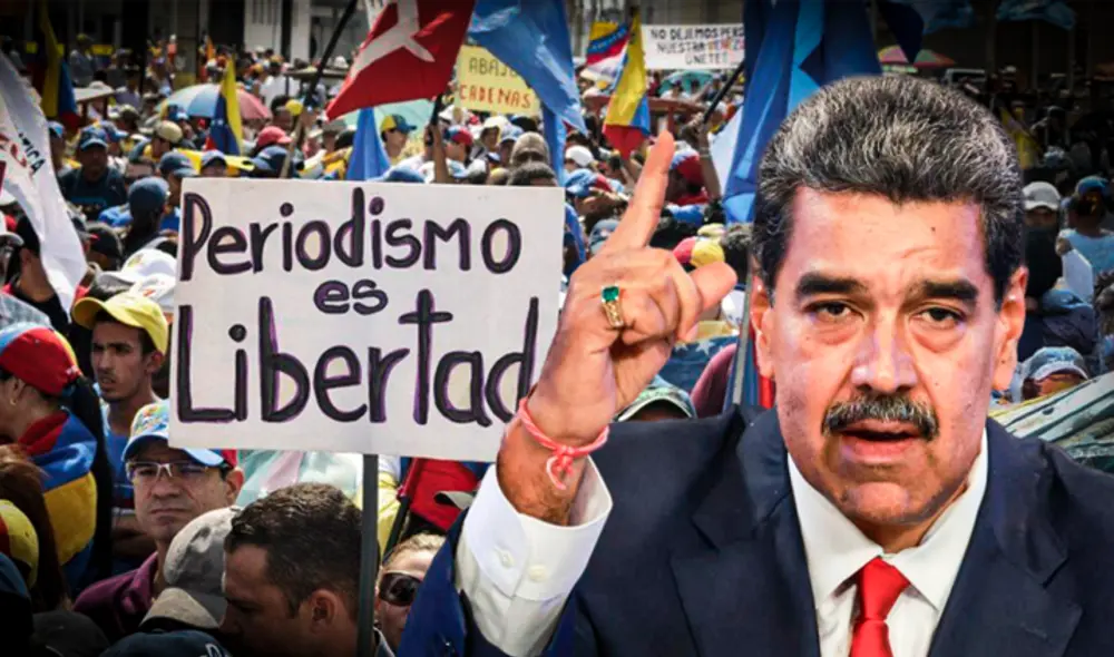 Periodistas de Venezuela exigen a Maduro la liberación de reporteros detenidos. Foto: composición LR Periodistas de Venezuela exigen a Maduro la liberación de reporteros detenidos. Foto: composición LR
