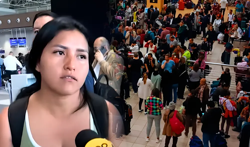La joven peruana indicó que aerolínea no reconocería sus días varados en Lima, tras cancelación de vuelo. Foto: composición LR/RPP