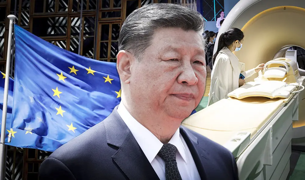 La Unión Europea ha decidido limitar la participación de empresas chinas en licitaciones públicas por cinco años, debido a la falta de reciprocidad en el acceso al mercado. Foto: composición LR/AFP/CGTN