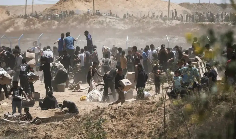 Israel defiende su accionar. La crisis humanitaria en Gaza se agrava por el conflicto con Hamas. Foto: EFE