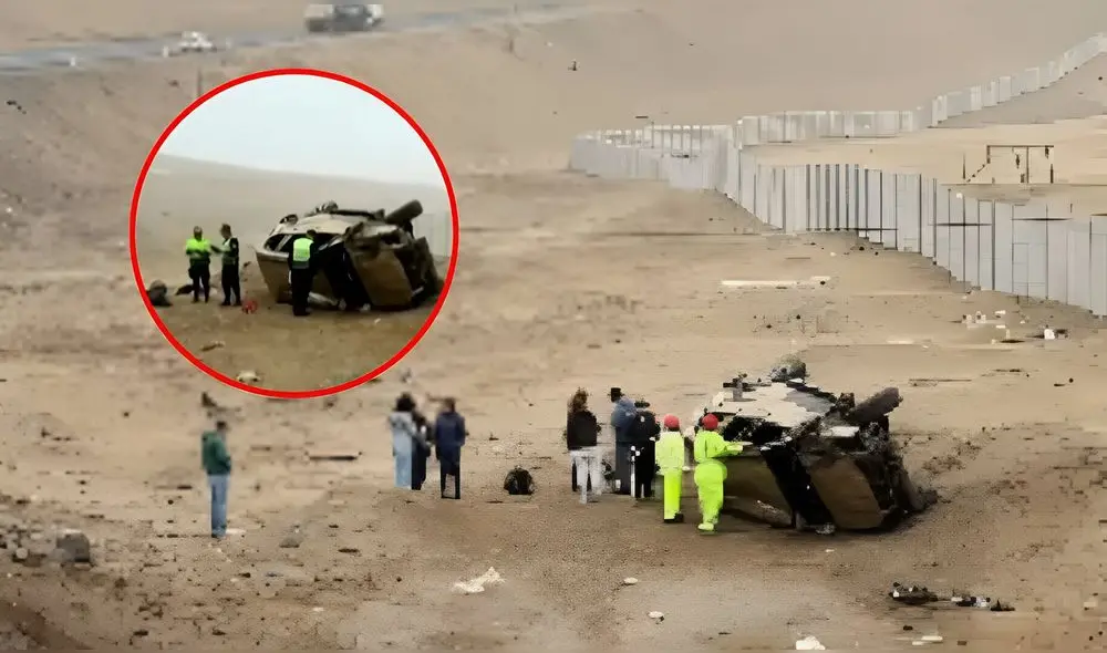 Autoridades investigan los motivos del accidente en la carretera de Huacho. Foto: Composición LR
