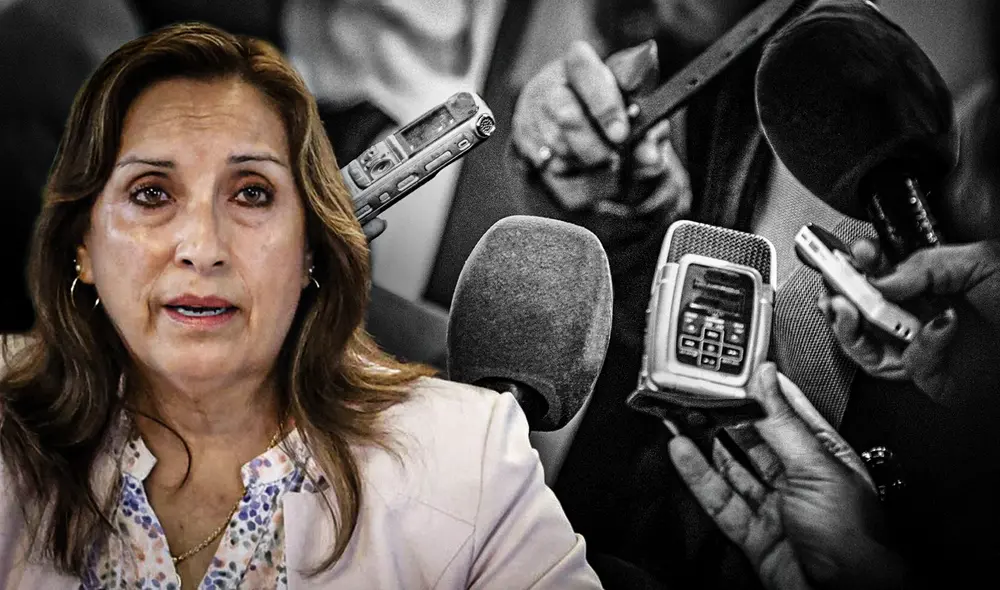 Gobierno de Dina Boluarte y el Congreso amenazan la libertad de expresión. Foto: composición LR