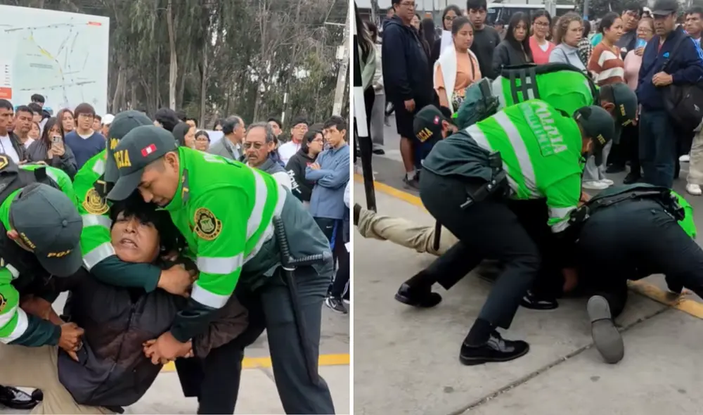 Creador de contenido es detenido por efectivos de la PNP. Foto: composición LR Creador de contenido es detenido por efectivos de la PNP. Foto: composición LR