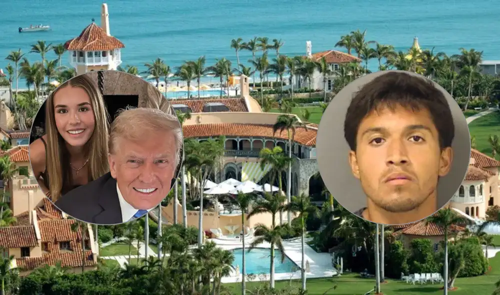 Hombre salta muro de la mansión de Donal Trump en Mar-a-lago. Hombre salta muro de la mansión de Donal Trump en Mar-a-lago.