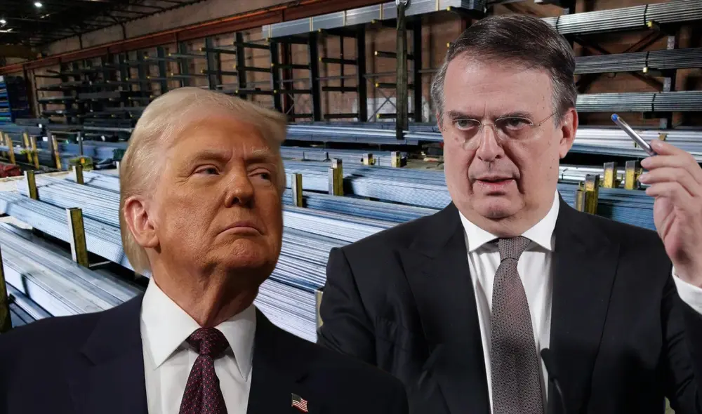 Ebrard dijo que los aranceles de Trump al acero y aluminio son injustas para México.