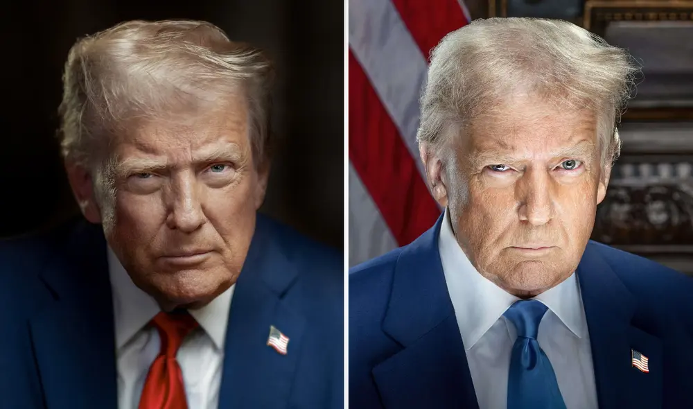 La Casa Blanca reveló el nuevo retrato oficial del presidente Donald Trump. La Casa Blanca reveló el nuevo retrato oficial del presidente Donald Trump.
