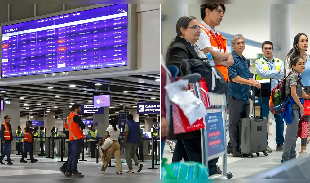 El domingo 1 de junio de 2025, el nuevo aeropuerto Jorge Chávez inauguró su nuevo terminal. Foto: Composición LR/Andina