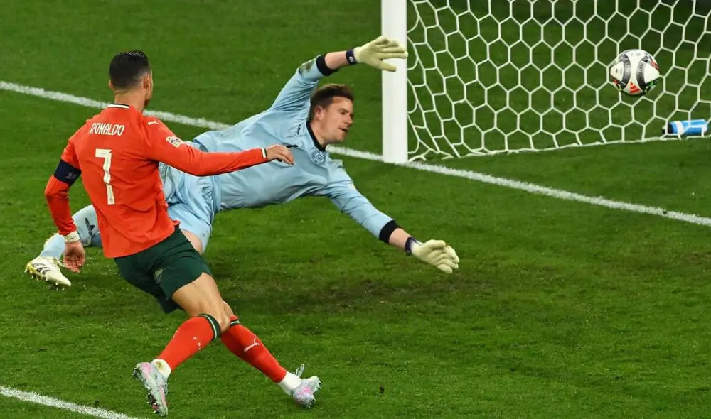 Cristiano Ronaldo se acerca a los 1.000 goles, tras remontada ante Alemania. Foto: ESPN Cristiano Ronaldo se acerca a los 1.000 goles, tras remontada ante Alemania. Foto: ESPN