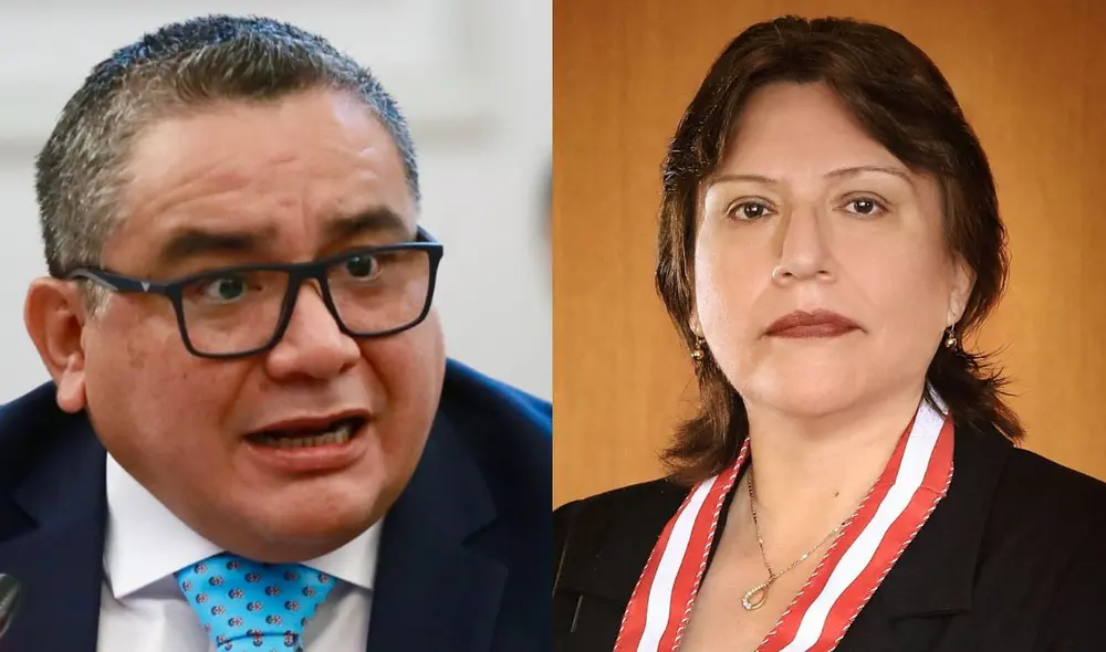 Juan José Santiváñez presentó una denuncia constitucional contra la fiscal de la Nación | Composición: LR. Juan José Santiváñez presentó una denuncia constitucional contra la fiscal de la Nación | Composición: LR.