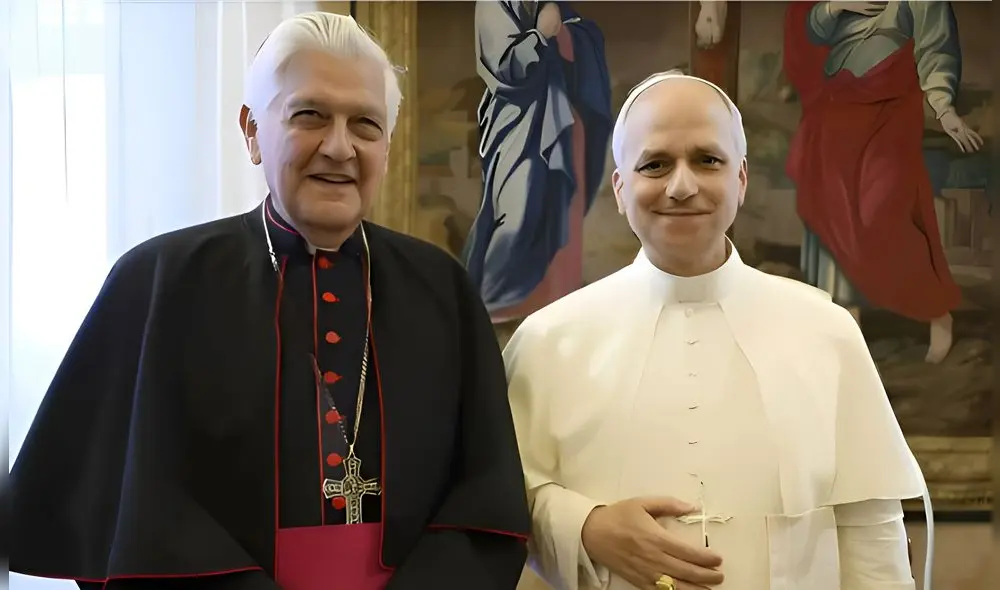 El Arzobispo de Ayacucho detalló la gran amistad que tuvo con León XIV. Foto. Composición LR/CDN