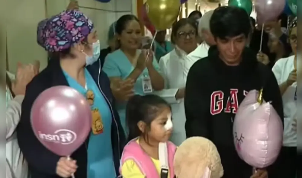 Menor de 7 años que cayó de obra paralizada en Chosica es dada de alta. Foto: TV Perú