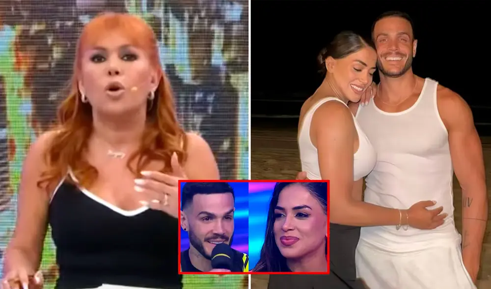 Magaly Medina arremete contra 'Esto es guerra' por impulsar reconciliación entre Mario Irivarren y Onelia Molina. Foto: Composición LR/captura ATV/captura América TV Magaly Medina arremete contra 'Esto es guerra' por impulsar reconciliación entre Mario Irivarren y Onelia Molina. Foto: Composición LR/captura ATV/captura América TV