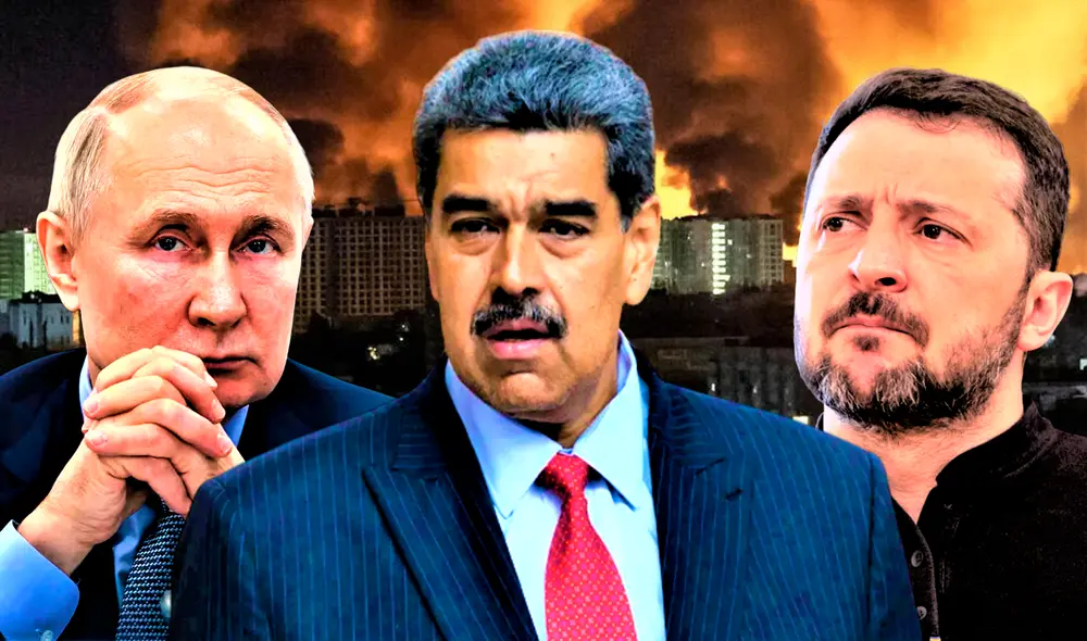 Nicolás Maduro respaldó públicamente a Rusia en la guerra con Ucrania. Foto: Composición LR. Nicolás Maduro respaldó públicamente a Rusia en la guerra con Ucrania. Foto: Composición LR.