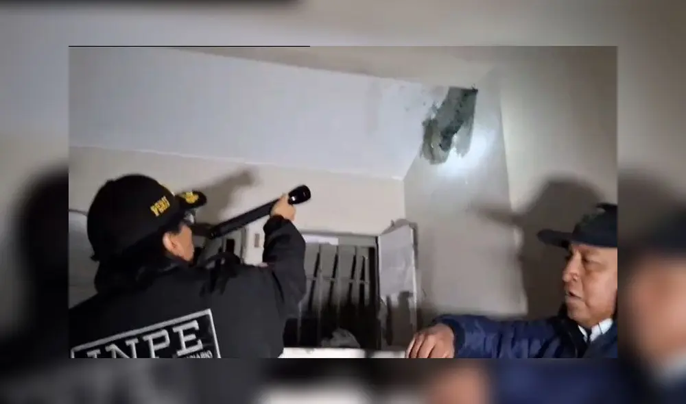 Agentes penitenciarios detectaron forado. Foto: Inpe Agentes penitenciarios detectaron forado. Foto: Inpe