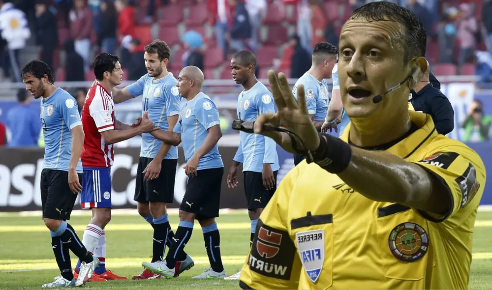 Darío Herrera, arbitro argentino, dirigirá el encuentro entre Uruguay y Paraguay. Foto: Composición LR/ Archivo GLR