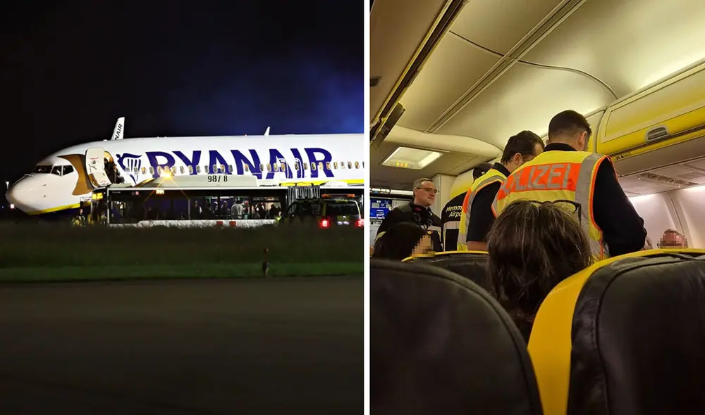 Un vuelo de Ryanair de Berlín a Milán sufrió una violenta turbulencia que dejó nueve heridos, incluyendo a un miembro de la tripulación.Foto: composición LR/Daily Mail