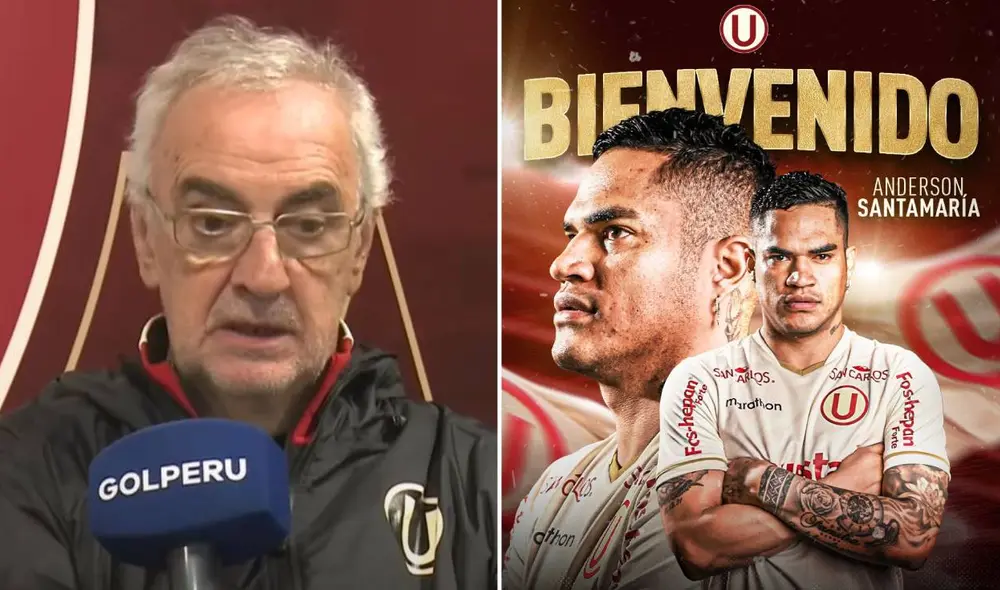 Anderson Santamaría llega a la 'U' tras su paso por Santos Laguna. Foto: composición LR/captura de GOLPERU/Universitario
