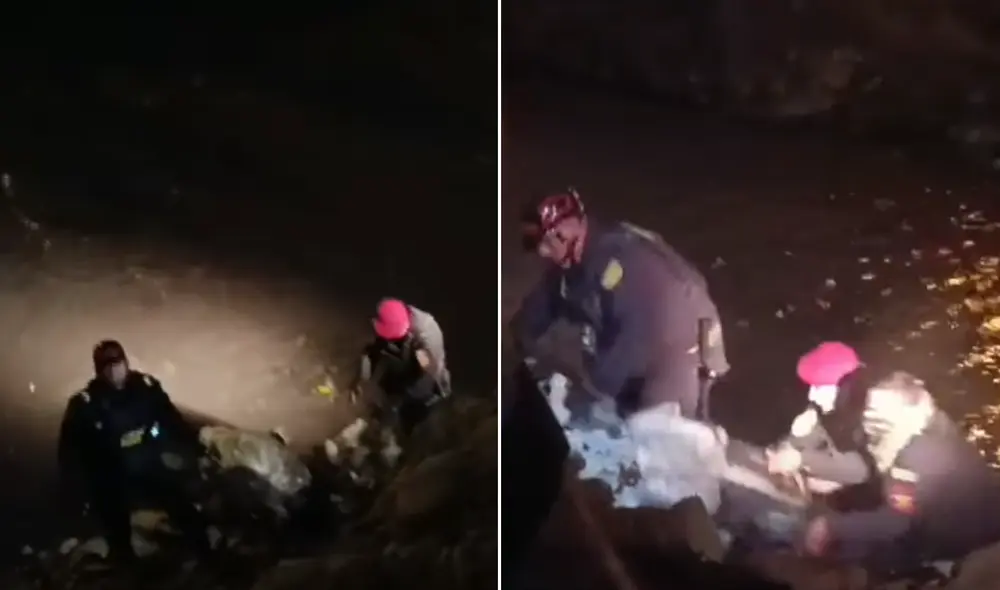 Encuentran cadáver de un hombre dentro de una maleta en el río Chillón. Foto: Composición LR