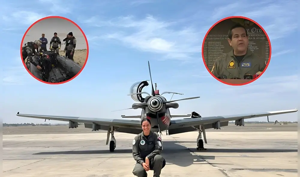 El comandante de la FAP habló sobre la muerte de la pilota Ashley Vargas. Foto: Composición LR/CDN/Captura de pantalla de América
