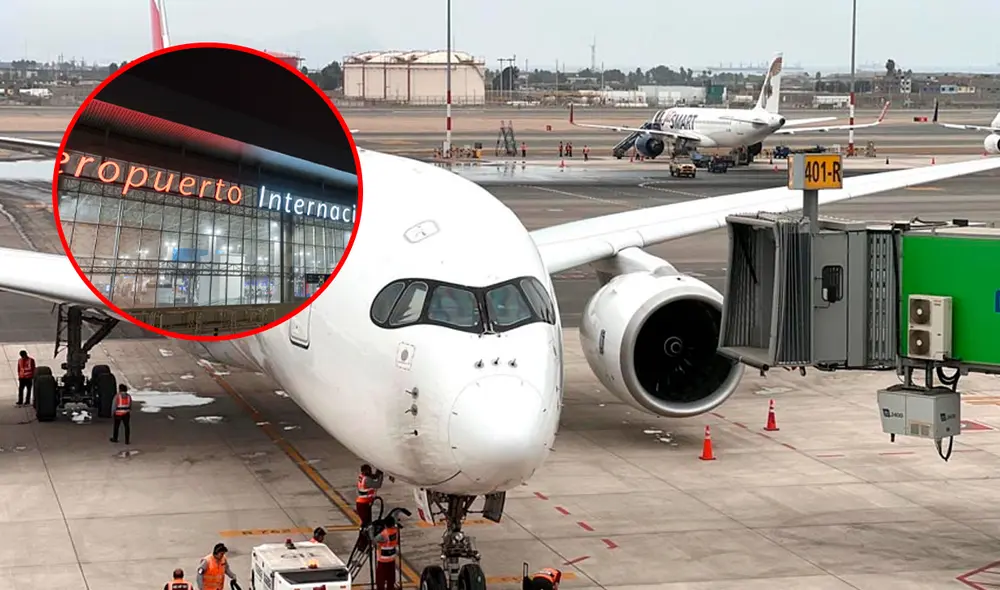 La Defensoría del Pueblo hizo pública el malestar de los pasajeros luego de quedaran retenidos dentro del avión por la falta de buses. Foto: Composición LR La Defensoría del Pueblo hizo pública el malestar de los pasajeros luego de quedaran retenidos dentro del avión por la falta de buses. Foto: Composición LR